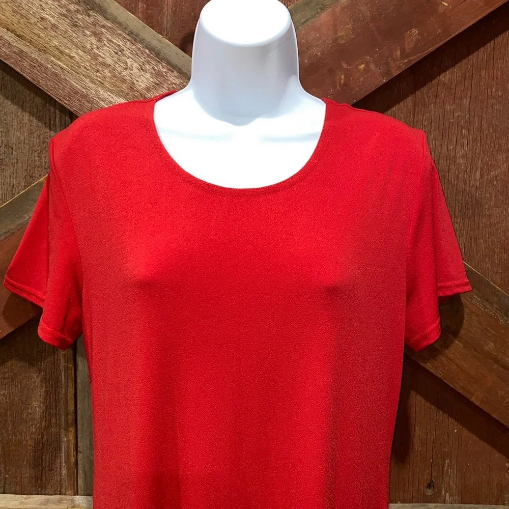 Coldwater Creek Long Maxi Red Dress Stretch, Petite Small, Perfect for h… - Picture 3 of 10